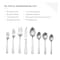 Table 12 50 Piece Flatware Set, Stainless Steel Kitchen Utensils Set, Dishwasher Safe TF50S70T - alternate 2